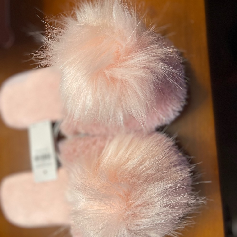 SOLD!!!!!!!Justice Pink house slippers